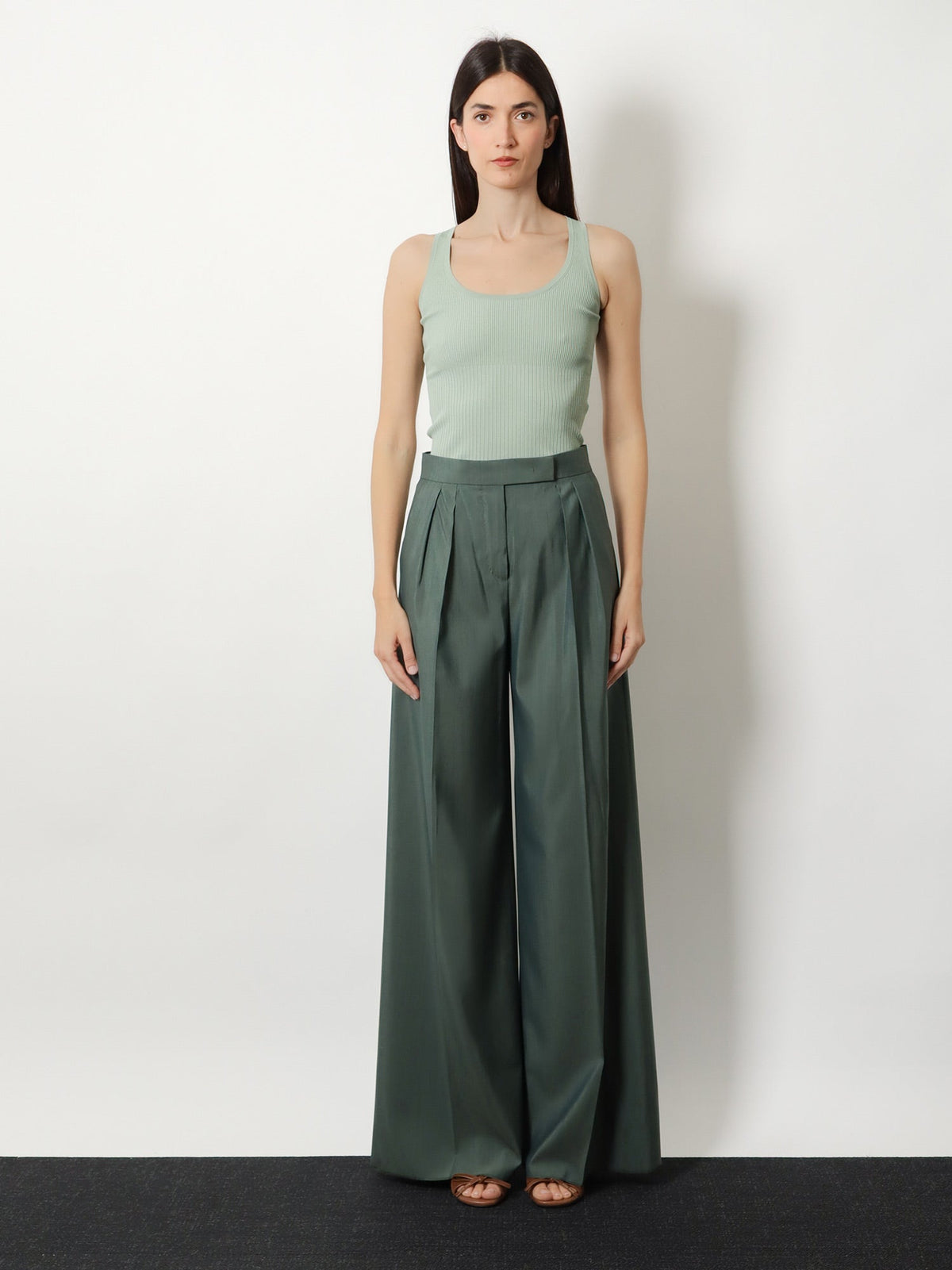 Max Mara Viscose blend tank top - Verde Salvia