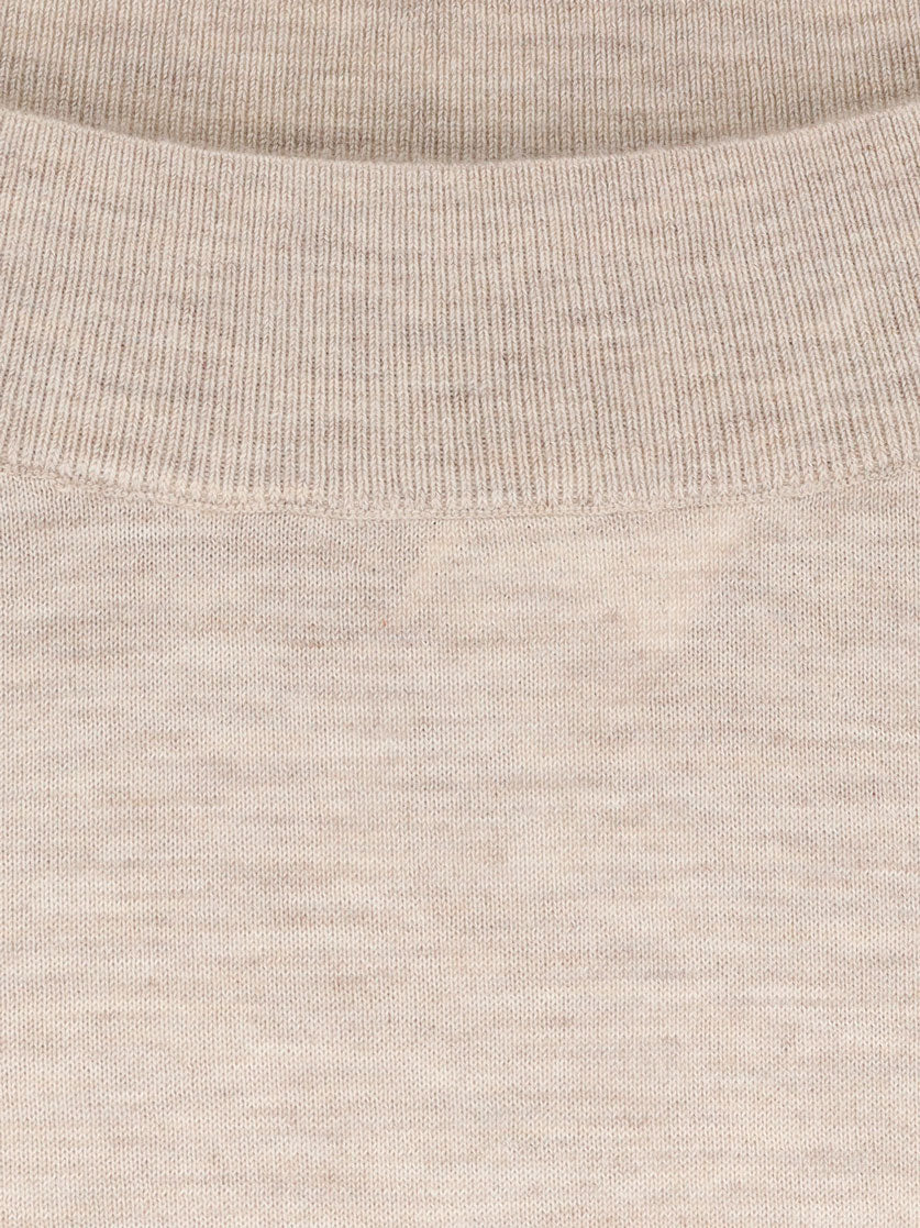Max Mara Faretra cashmere sweater with matching removable band - Beige