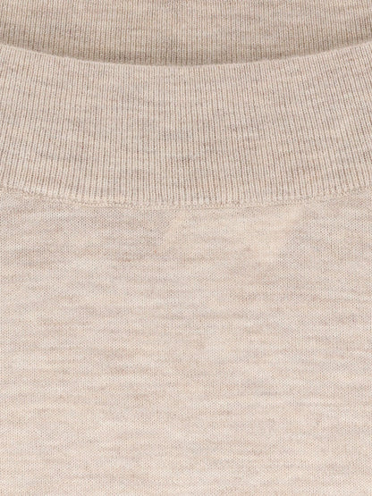 Max Mara Faretra cashmere sweater with matching removable band - Beige