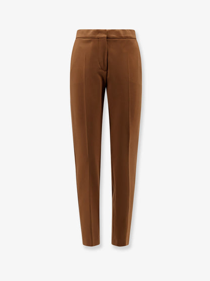 Max Mara Pegno trousers in viscose blend - Cuoio