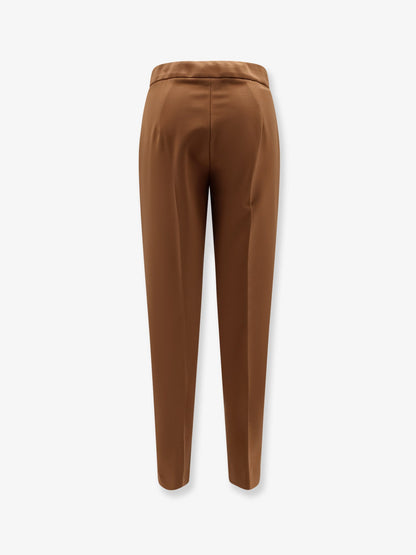 Max Mara Pegno trousers in viscose blend - Cuoio