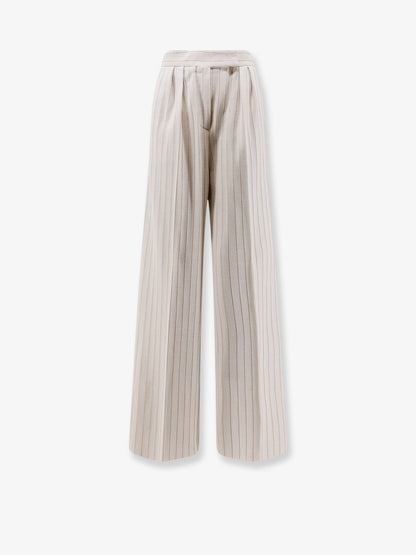 Max Mara Mxmosso cotton trousers - Bianco