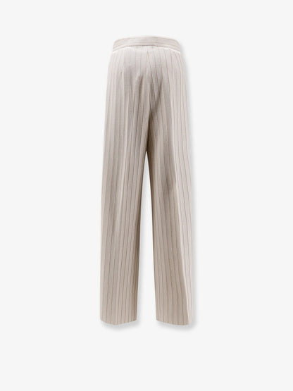Max Mara Mxmosso cotton trousers - Bianco