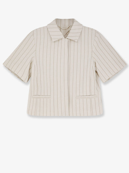 Max Mara Mxmangio cotton blazer - Bianco