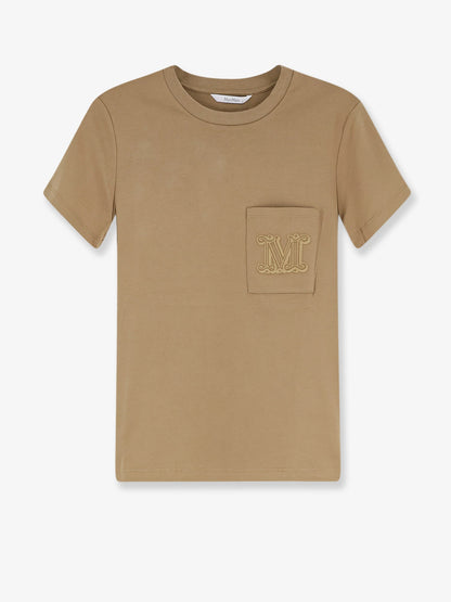 Max Mara Papaia cotton t-shirt - Deserto