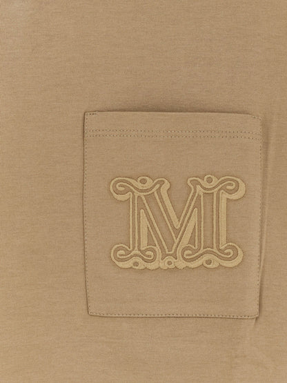 Max Mara Papaia cotton t-shirt - Deserto