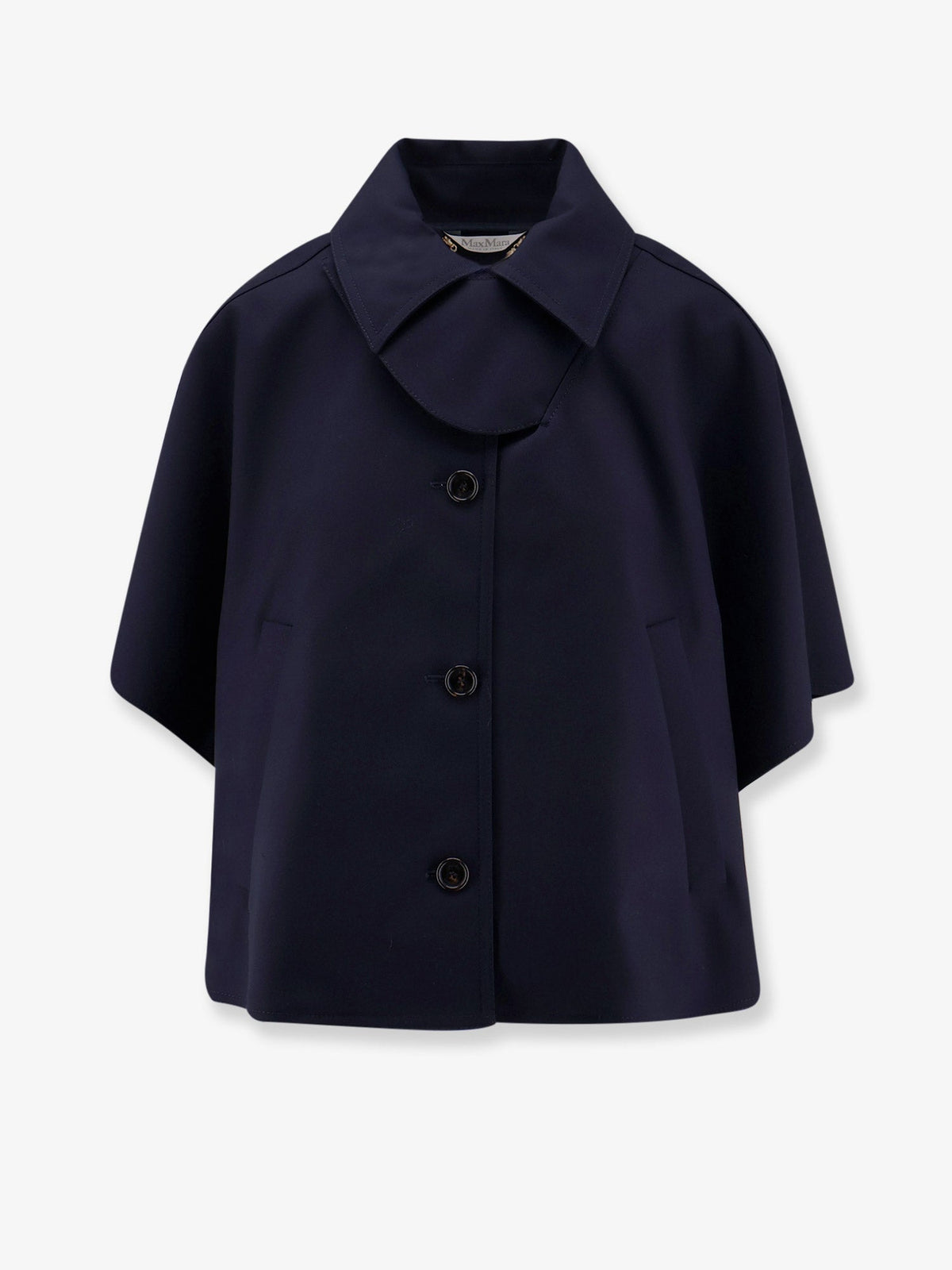 Max Mara Mxapaggio cotton cape - Blu Marino
