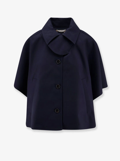 Max Mara Mxapaggio cotton cape - Blu Marino