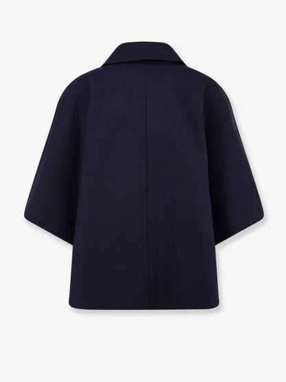 Max Mara Mxapaggio cotton cape - Blu Marino