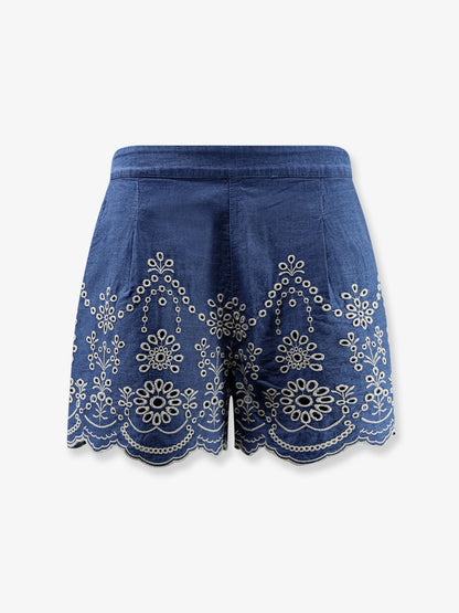 MC2 Saint Barth Amani cottton shorts - Chambrayflower