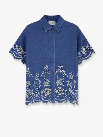 MC2 Saint Barth Clementine cotton shirt - Chambrayflower