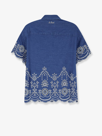 MC2 Saint Barth Clementine cotton shirt - Chambrayflower