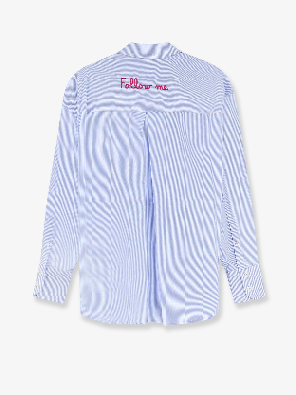 MC2 Saint Barth Cristal cotton shirt with striped pattern - Blue