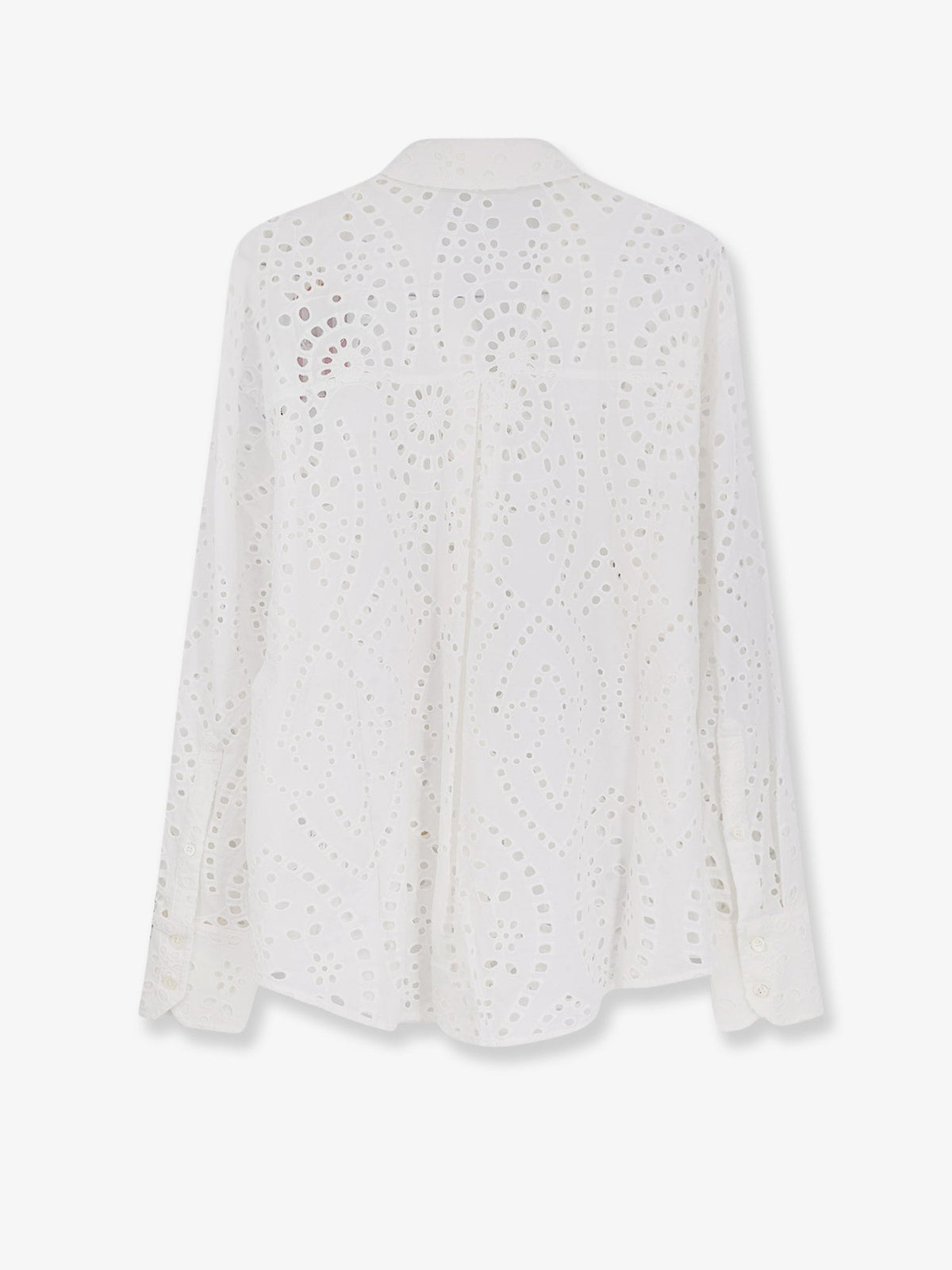 MC2 Saint Barth Cristal broderie anglaise embroidery shirt - White