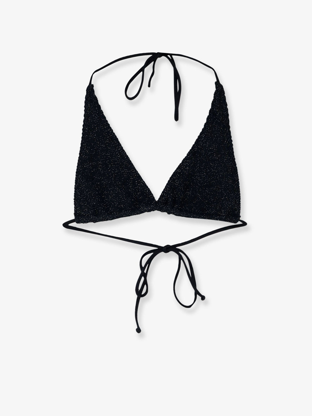 MC2 Saint Barth Guiana Crinkle Lurex Bikini Top - Crinklelurex