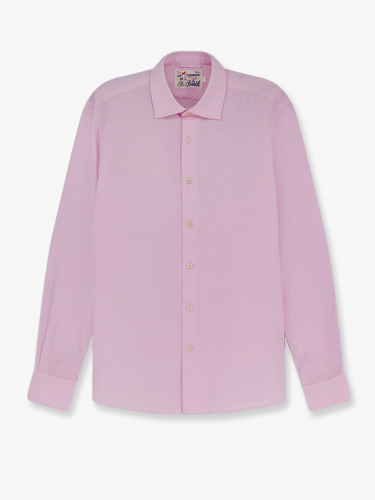 MC2 Saint Barth Cotton shirt with front embroidered logo - Pink