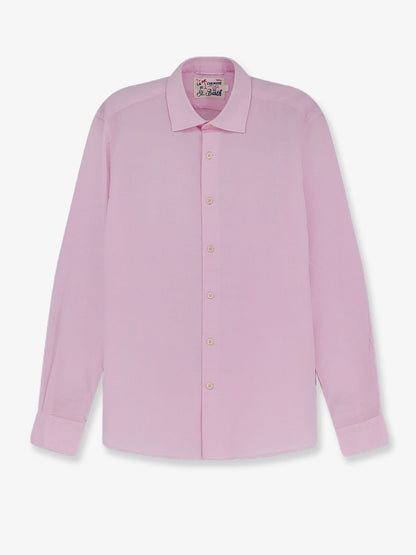 MC2 Saint Barth Cotton shirt with front embroidered logo - Pink
