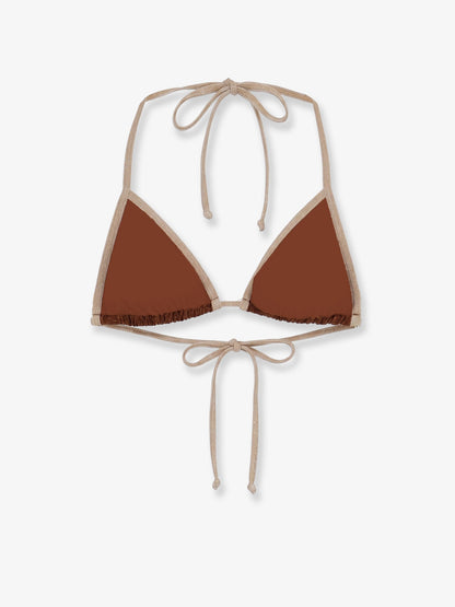 MC2 Saint Barth Leah String Bikini Top with lurex effect