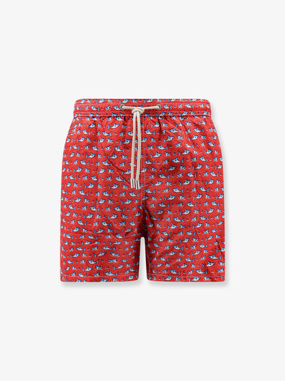 MC2 Saint Barth Recycled polyester swim trunks - Rosso