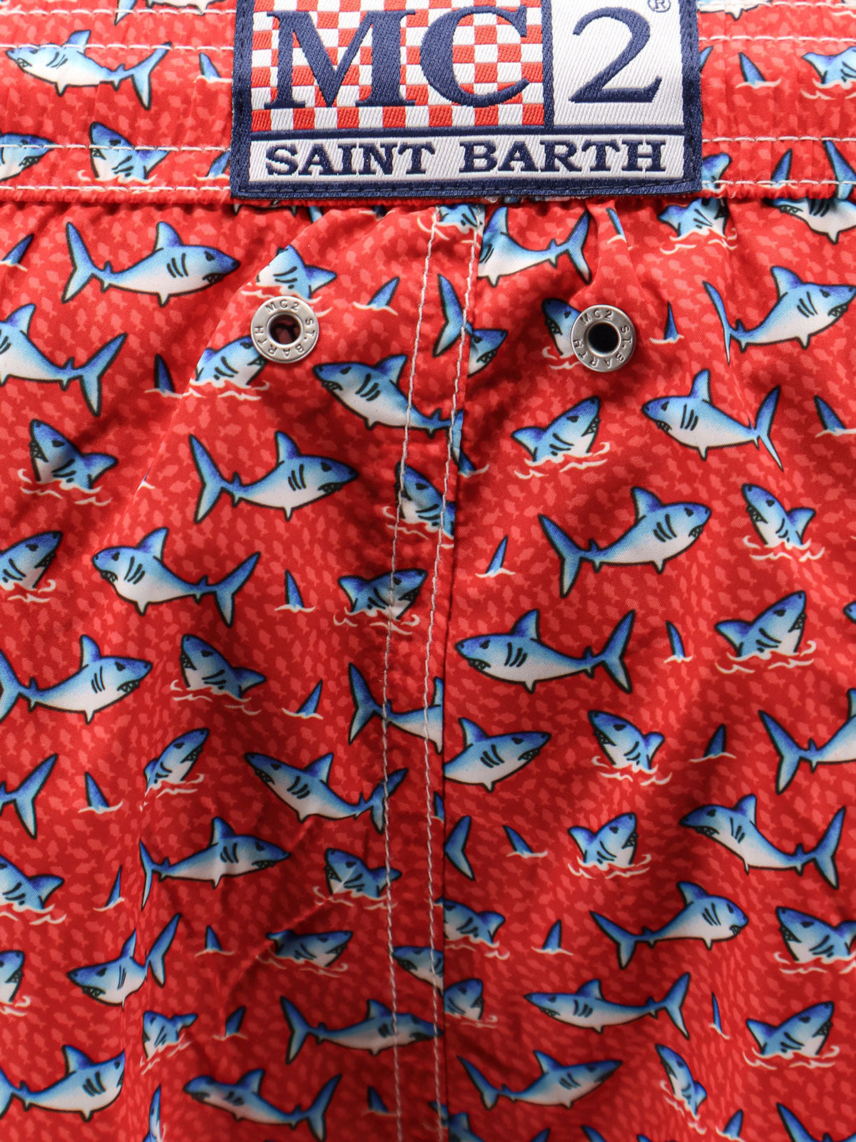 MC2 Saint Barth Recycled polyester swim trunks - Rosso