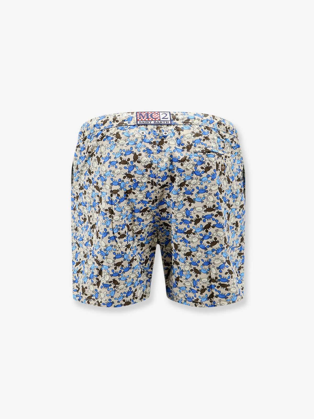 MC2 Saint Barth Nylon swim shorts with micro-pattern - Marrone