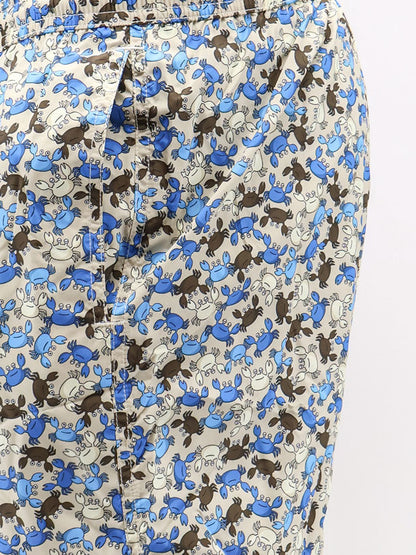 MC2 Saint Barth Nylon swim shorts with micro-pattern - Marrone
