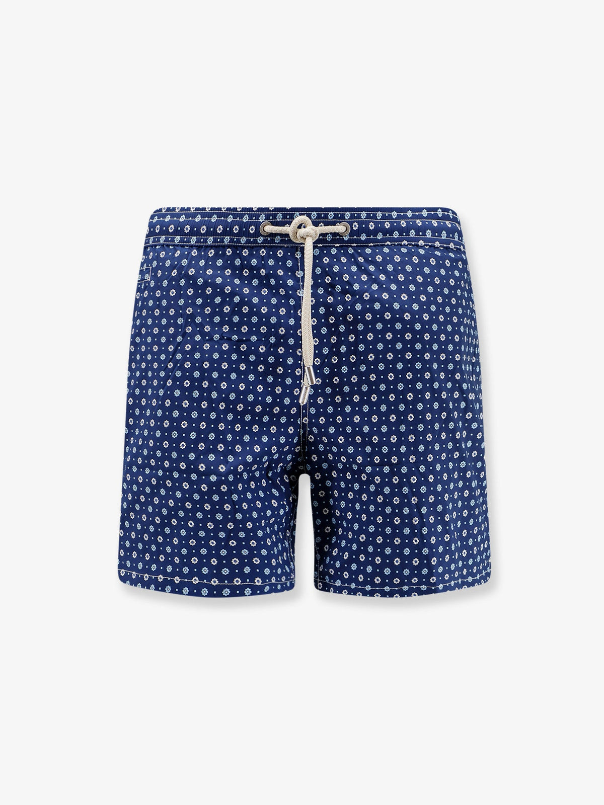MC2 Saint Barth Nylon swim shorts with all-over micro pattern - Blu