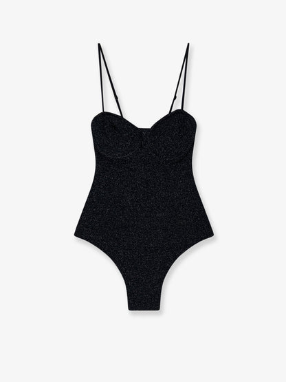 MC2 Saint Barth Medea one-piece lurex fabric swimsuit - Crinklelurex