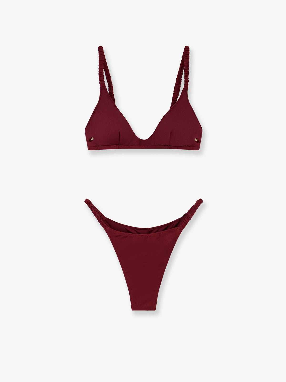 MC2 Saint Barth Moana nylon bikini - Bordeaux
