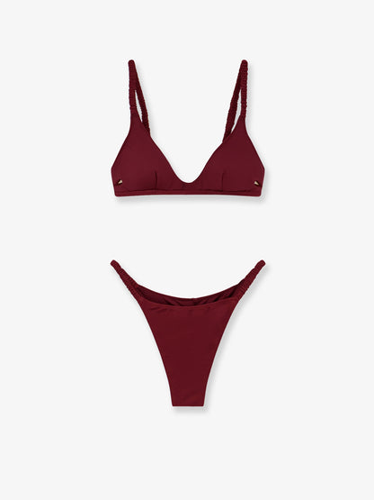 MC2 Saint Barth Moana nylon bikini - Bordeaux