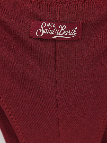 MC2 Saint Barth Moana nylon bikini - Bordeaux