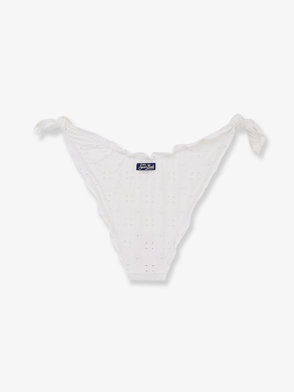 MC2 Saint Barth Moon embroidered bikini slip - Sangallo