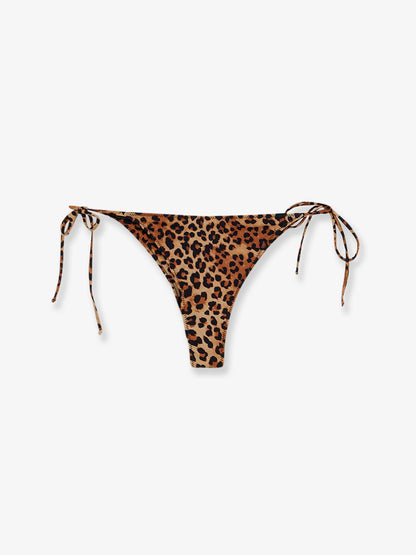 MC2 Saint Barth Nylon bikini bottoms with animal print - Sandleopard