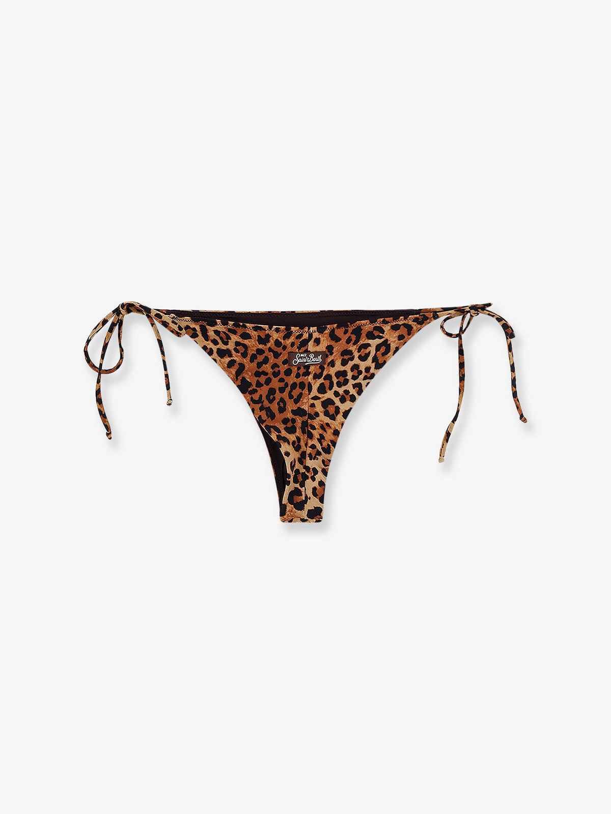 MC2 Saint Barth Nylon bikini bottoms with animal print - Sandleopard