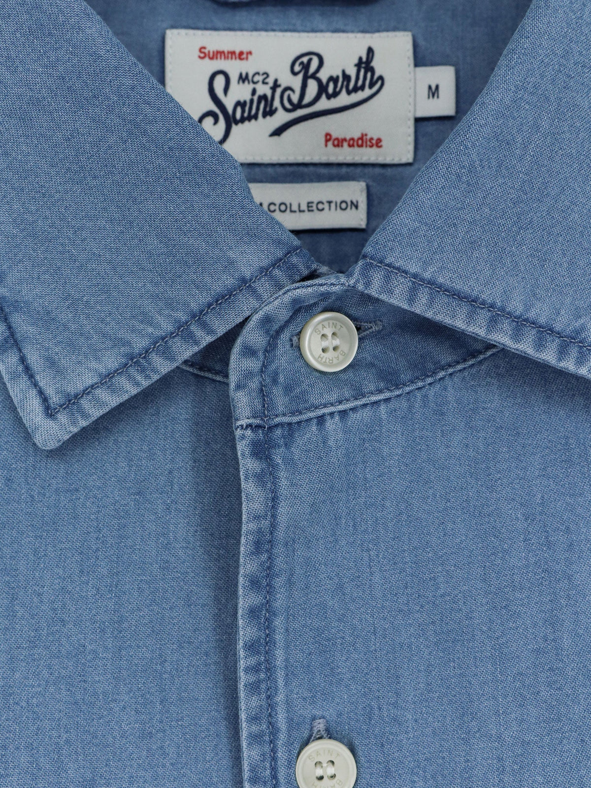 MC2 Saint Barth Raphael Light Denim Shirt - Denim Light