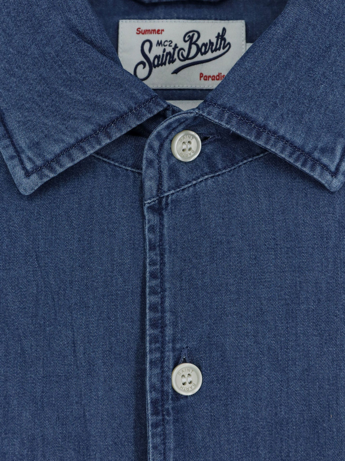 MC2 Saint Barth Raphael Light Denim Shirt - Denim Dark