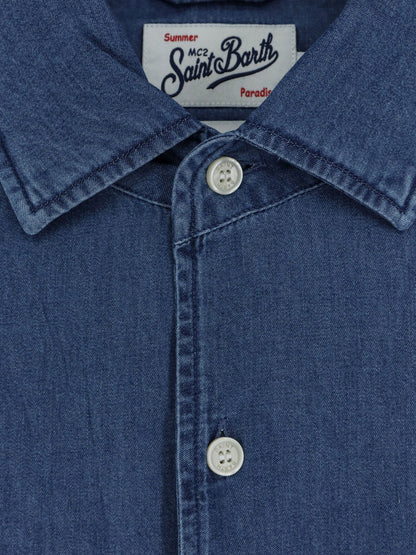 MC2 Saint Barth Raphael Light Denim Shirt - Denim Dark