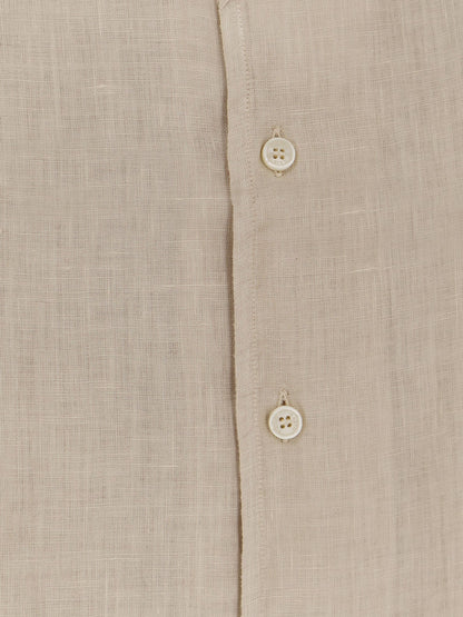 MC2 Saint Barth Raphael linen shirt - Beige