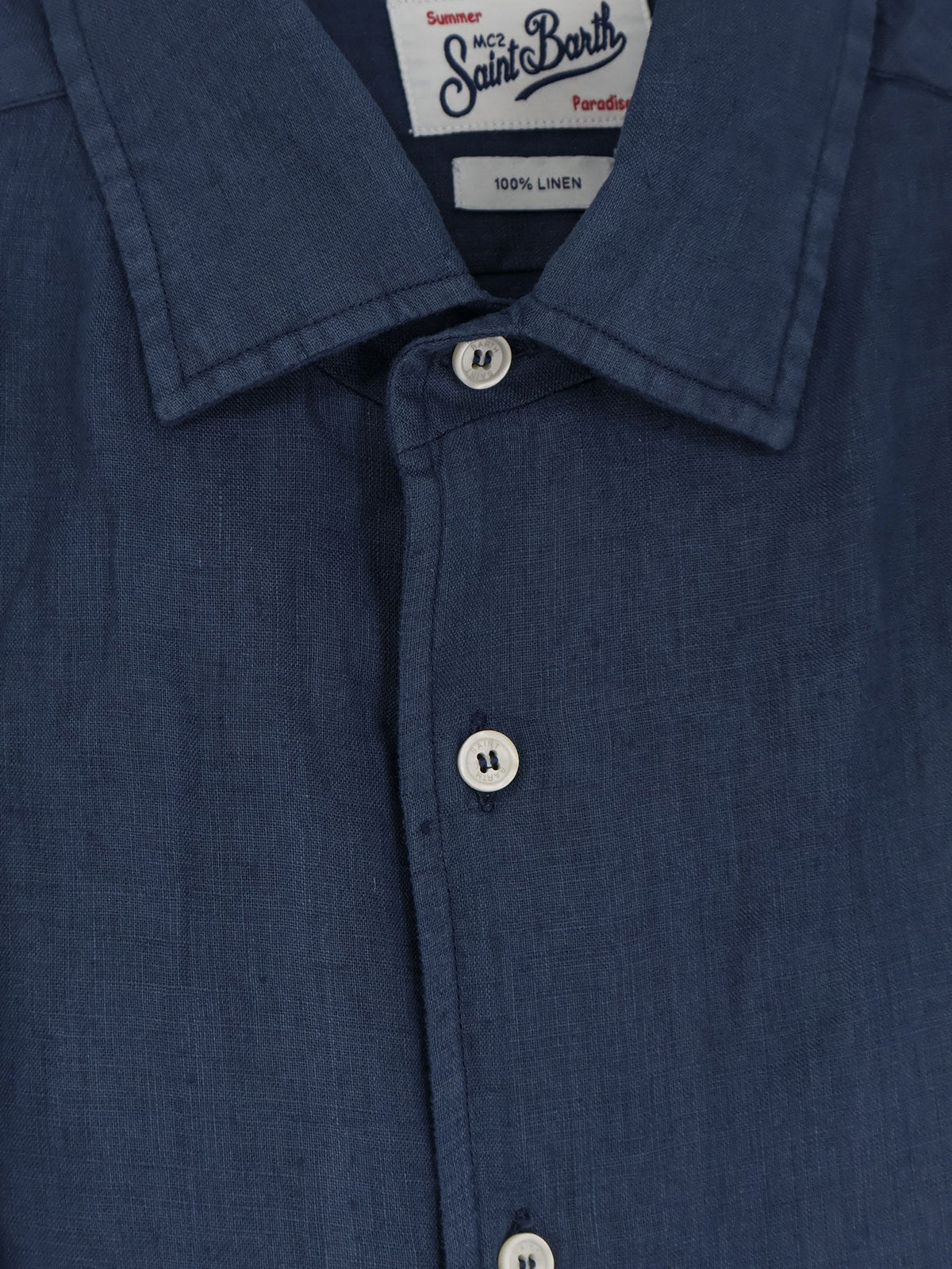 MC2 Saint Barth Linen shirt - Blue Navy