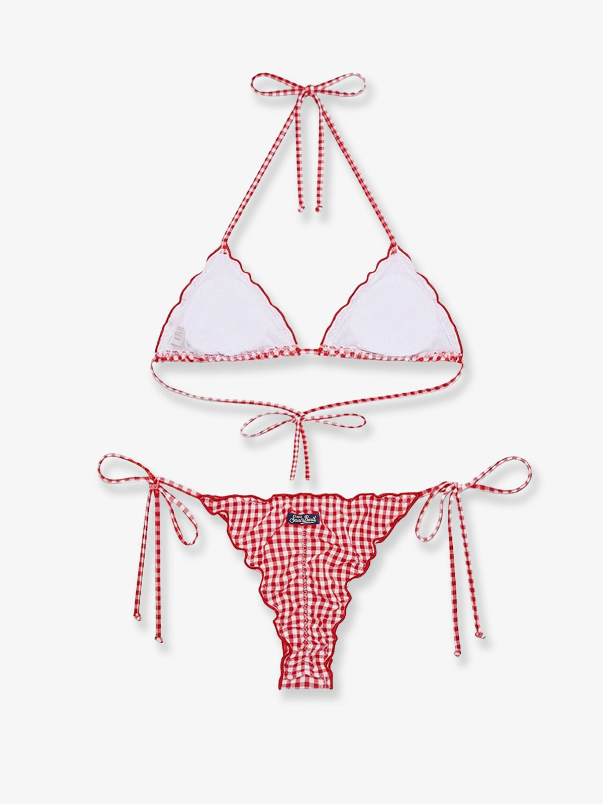 MC2 Saint Barth Sagitami nylon bikini with vichy pattern - Microvichy