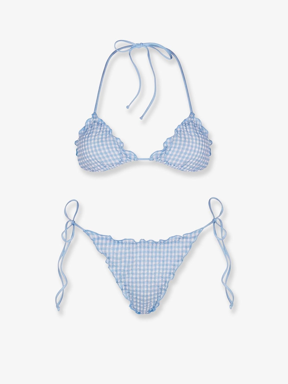 MC2 Saint Barth Sagitami nylon bikini with vichy pattern - Seersuckervichy