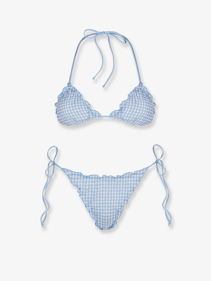 MC2 Saint Barth Sagitami nylon bikini with vichy pattern - Seersuckervichy