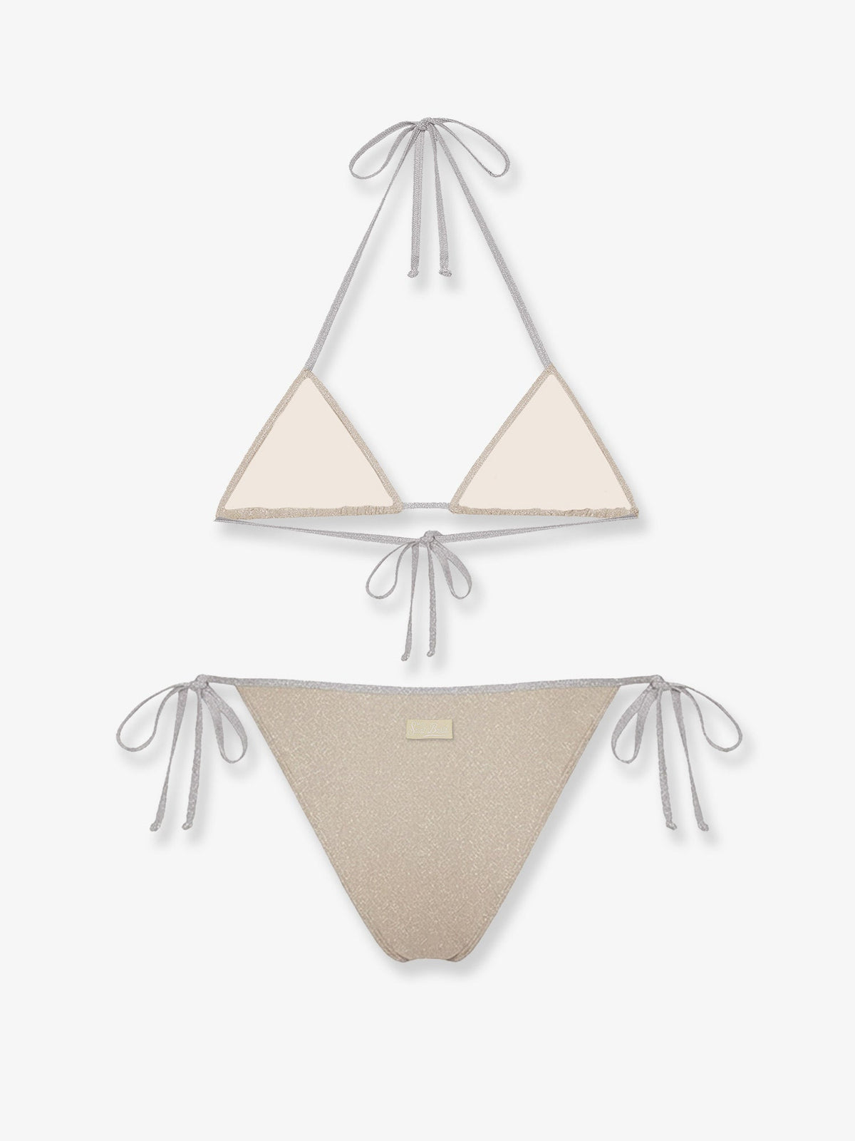 MC2 Saint Barth Viana lurex bikini - Goldsilver