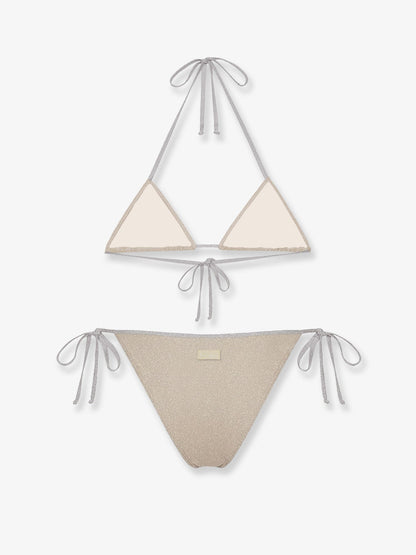MC2 Saint Barth Viana lurex bikini - Goldsilver