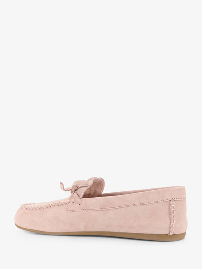 Miu Miu Suede loafer with frontal logo - Pesco