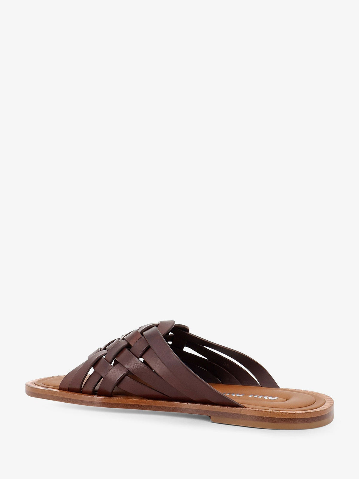 Miu Miu Leather sandals - Caffe