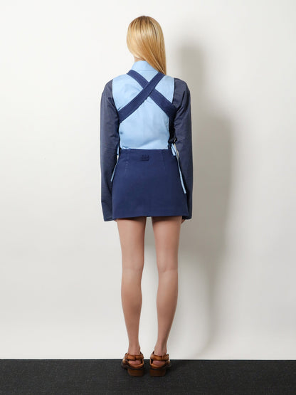 Miu Miu Mini denim dress - Inchiostro