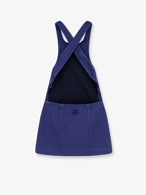 Miu Miu Mini denim dress - Inchiostro