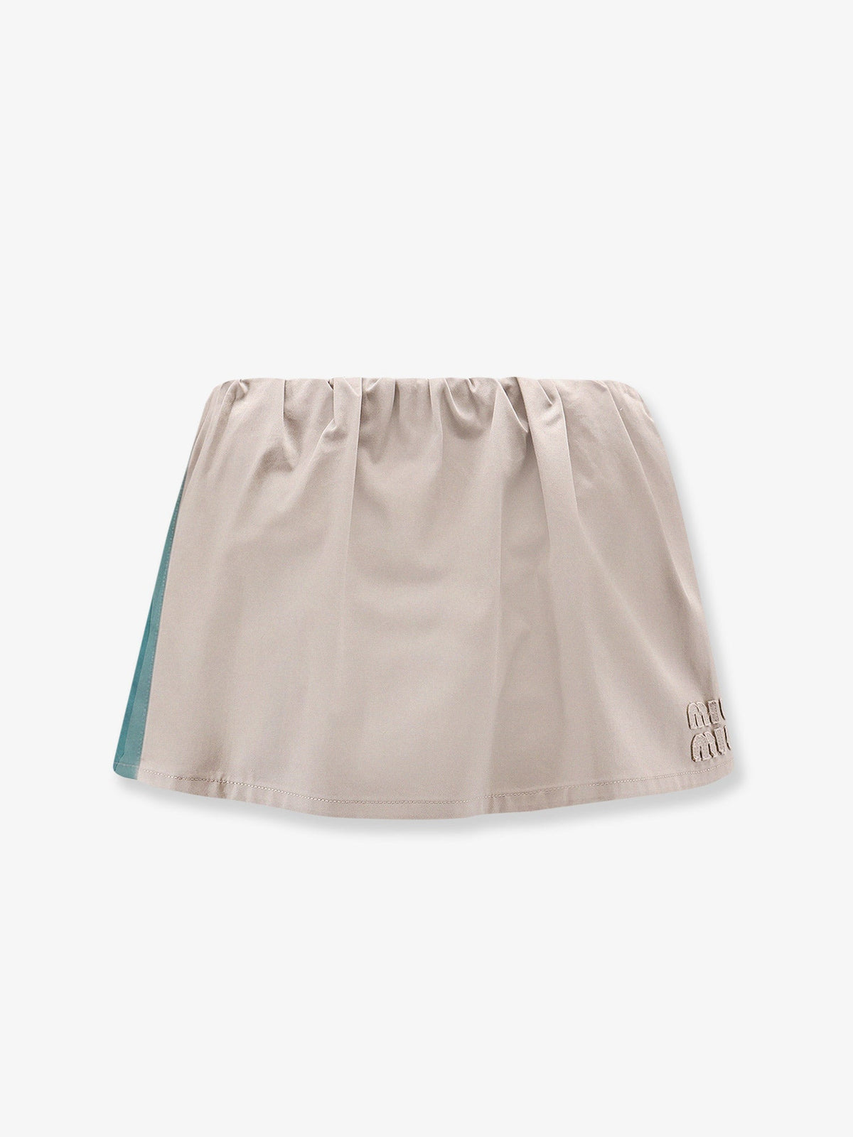 Miu Miu Old Twill Mini Skirt - Kakiverde
