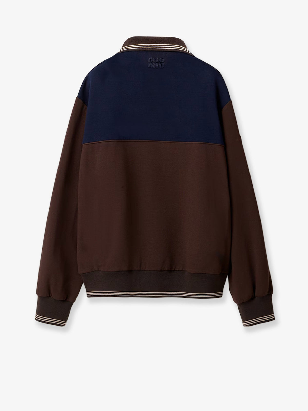 Miu Miu Viscose sweatshirt - Cacao + Blu